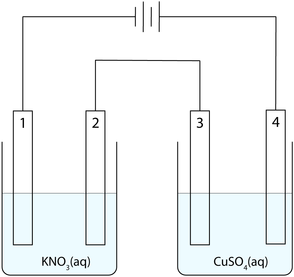 2 x electrolytic cells in series