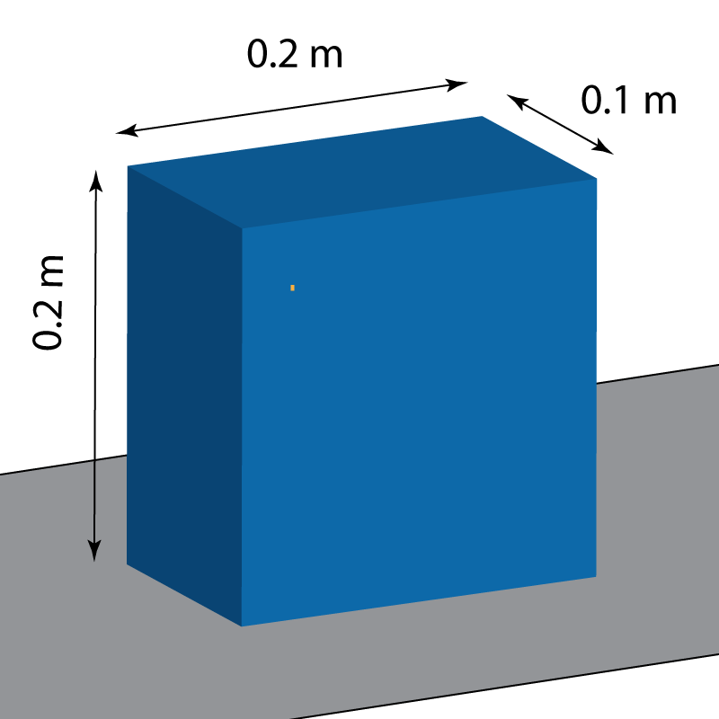 block on table