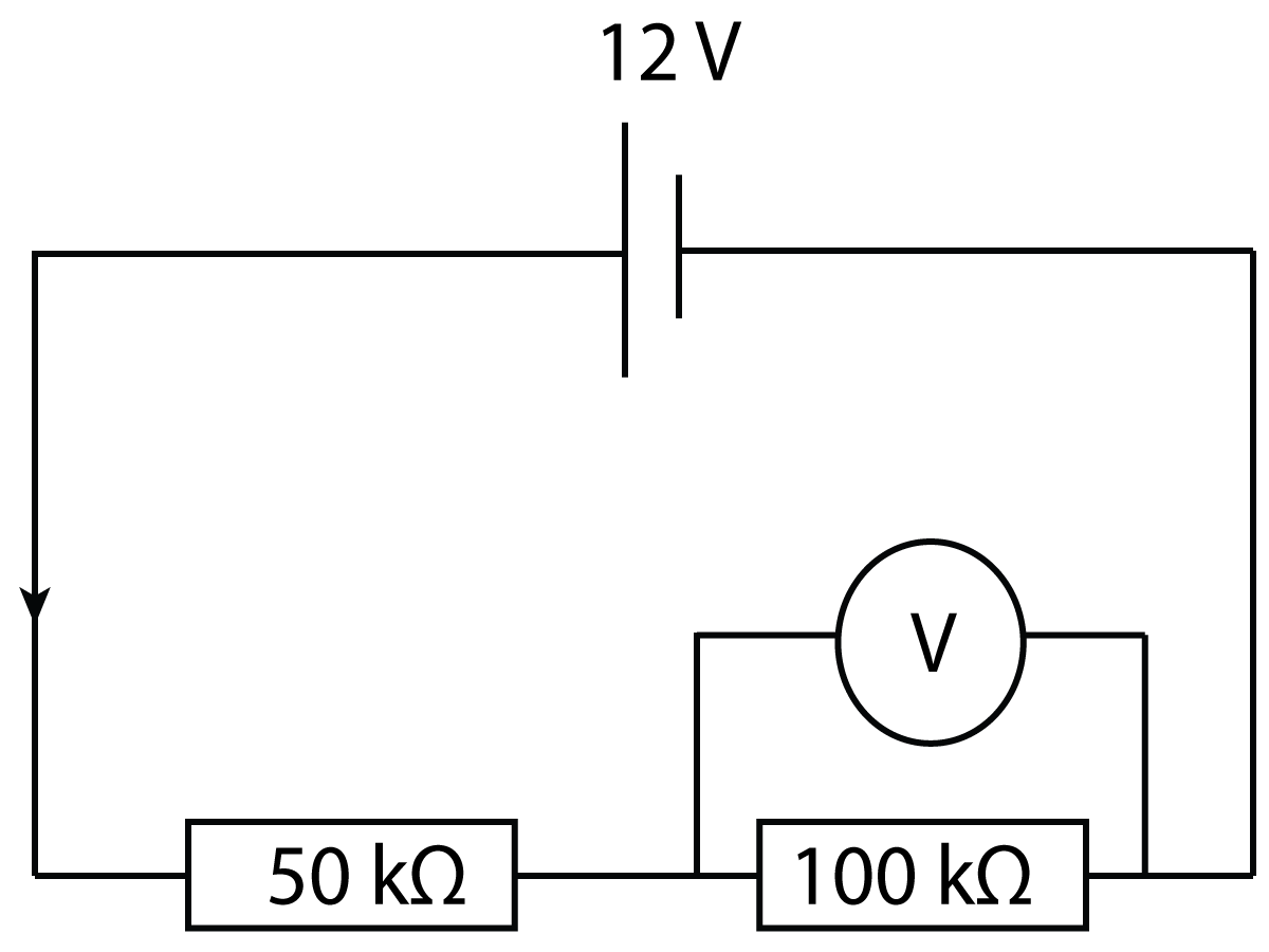 potential divider circuit 2 x resistors