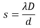 single slit formula